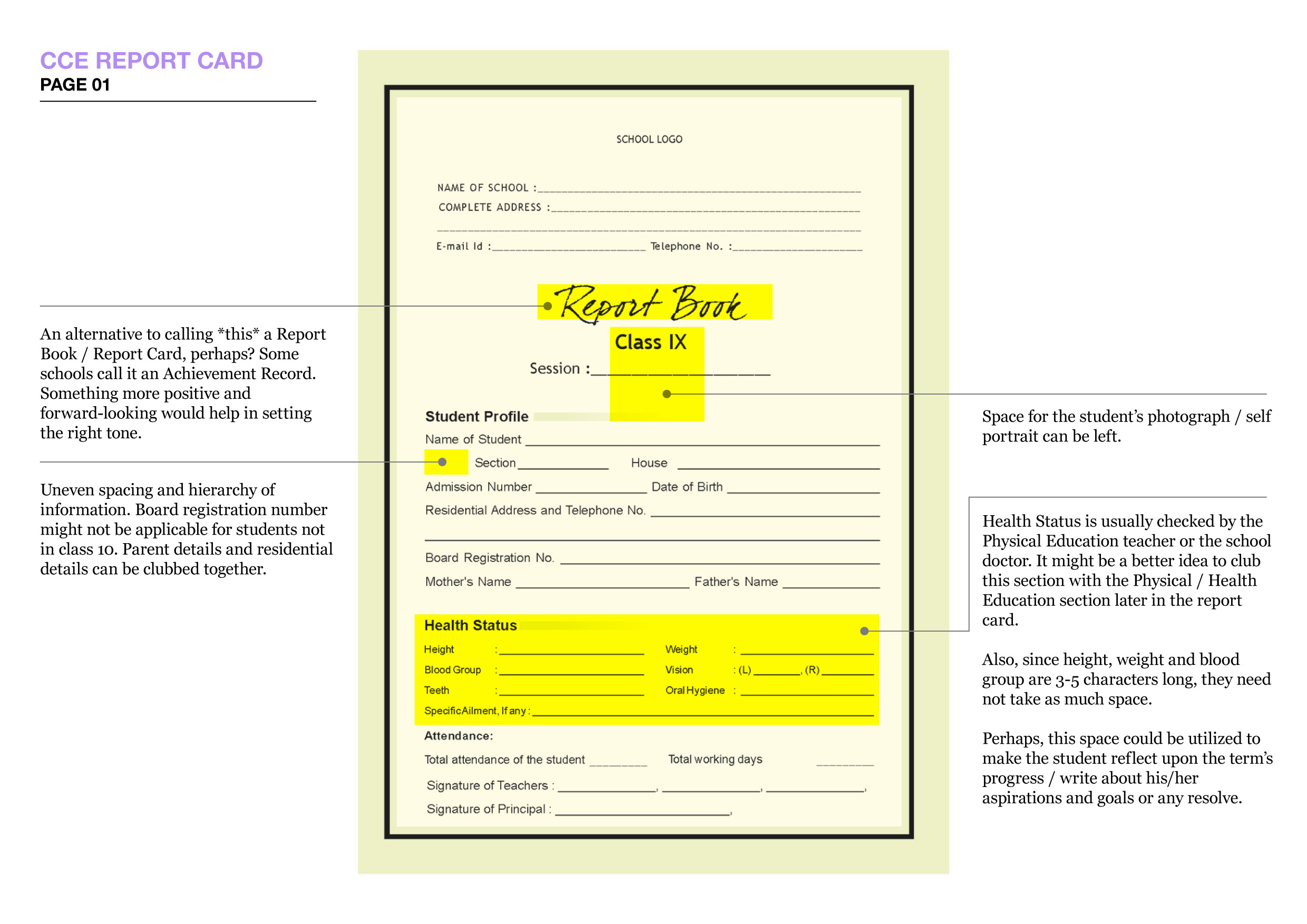 The Report Card Project